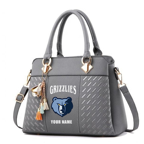 LIMITED EDITION - NEW CUSTOMIZED NBA13 MG MEMPHIS GRIZZLIES WOMEN'S HANDBAGS MULTICOLOR
