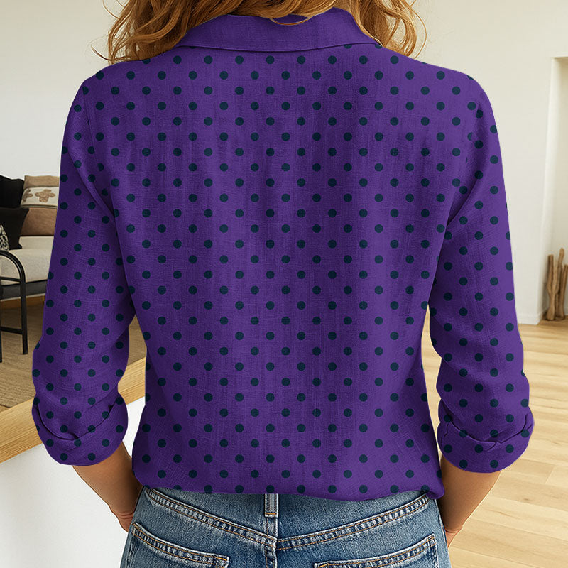 LIMITED EDITION - NEW 10 MBS CUSTOMIZED WOMEN'S LONG-SLEEVED BUTTON SHIRT