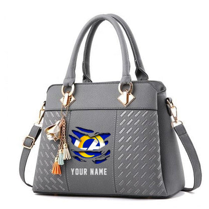 LIMITED EDITION - NEW CUSTOMIZED NFL22 LAR LOS ANGELES RAMS HANDBAG IN MULTIPLE COLORS