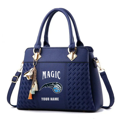 LIMITED EDITION - NEW CUSTOMIZED NBA15 OM ORLANDO MAGIC WOMEN'S HANDBAGS MULTICOLOR