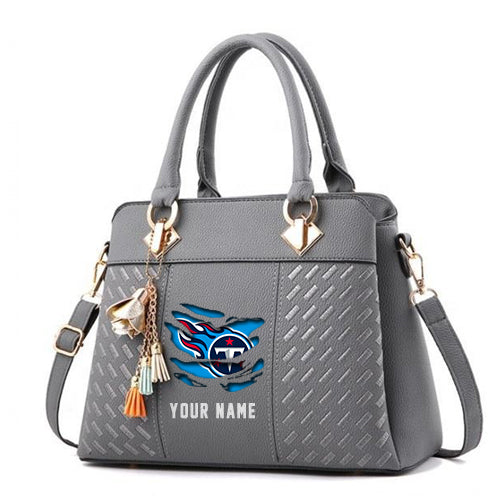 LIMITED EDITION - NEW CUSTOMIZED NFL31 TST TENNESSEE TITANS HANDBAG IN MULTIPLE COLORS