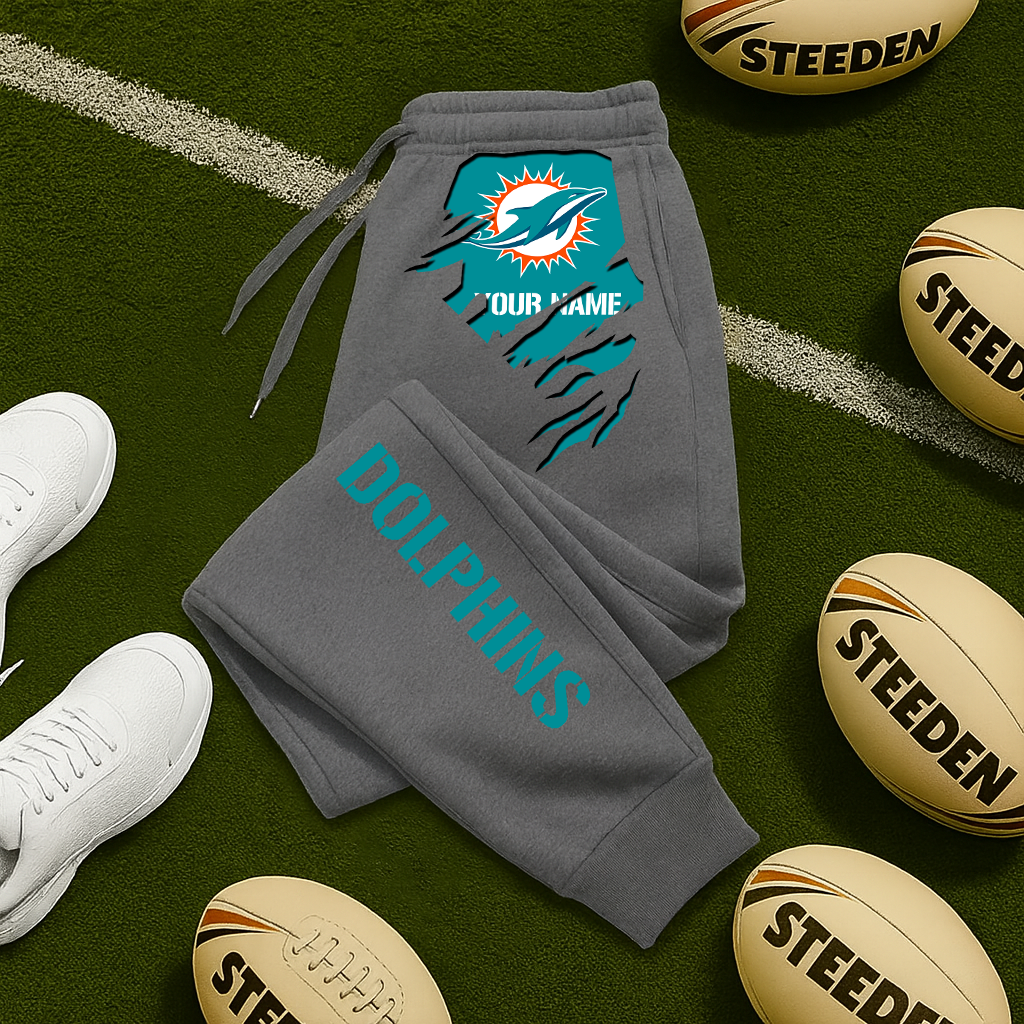 LIMITED EDITION - NEW PERSONALIZED NFL19 MDP MIAMI DOLPHINS JOGGERS