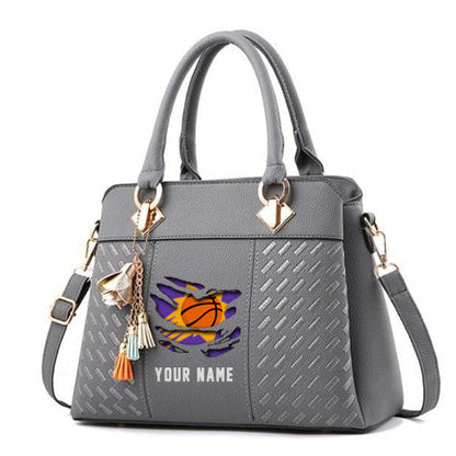 LIMITED EDITION - NEW CUSTOMIZED NBA21 PS PHOENIX SUNS WOMEN'S HANDBAGS MULTICOLOR