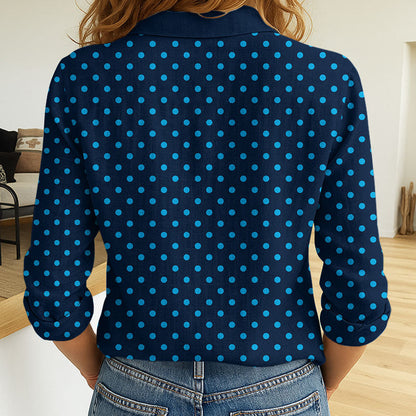 LIMITED EDITION - NEW 09 GCT CUSTOMIZED WOMEN'S LONG-SLEEVED BUTTON SHIRT