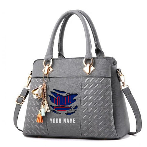 LIMITED EDITION - NEW CUSTOMIZED NFL32 NYG NEW YORK GIANTS HANDBAG IN MULTIPLE COLORS