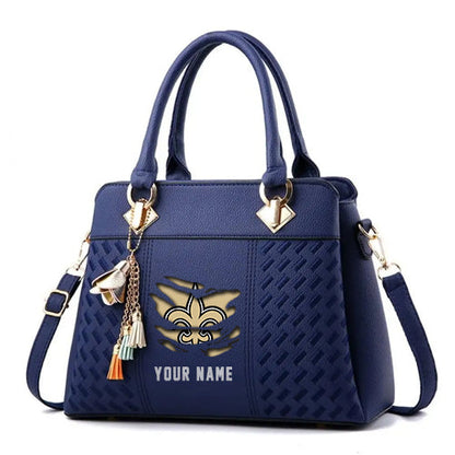 LIMITED EDITION - NEW CUSTOMIZED NFL24 NOS NEW ORLEANS SAINTS HANDBAG IN MULTIPLE COLORS