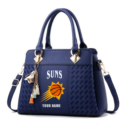 LIMITED EDITION - NEW CUSTOMIZED NBA21 PS PHOENIX SUNS WOMEN'S HANDBAGS MULTICOLOR
