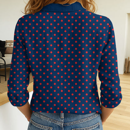 LIMITED EDITION - NEW 15 SRT CUSTOMIZED WOMEN'S LONG-SLEEVED BUTTON SHIRT