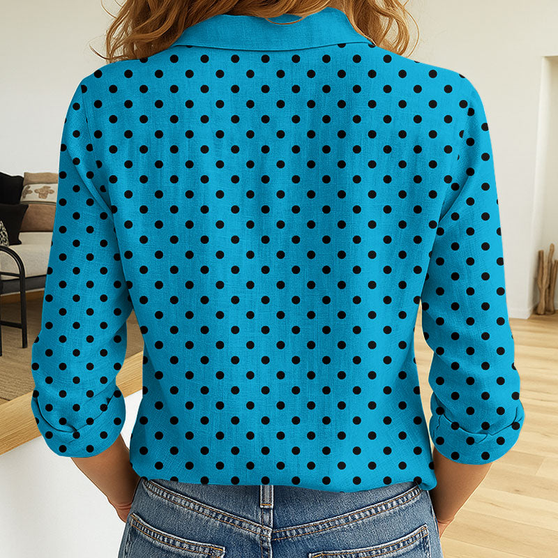 LIMITED EDITION - NEW 08 CNS CUSTOMIZED WOMEN'S LONG-SLEEVED BUTTON SHIRT