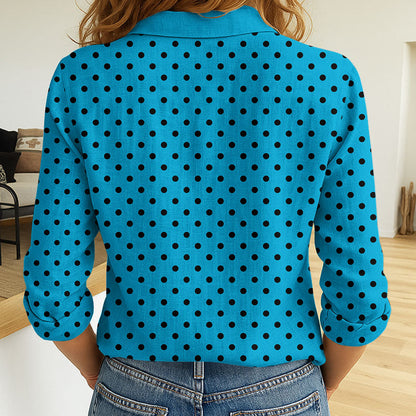 LIMITED EDITION - NEW 08 CNS CUSTOMIZED WOMEN'S LONG-SLEEVED BUTTON SHIRT