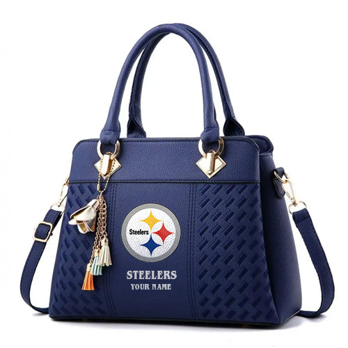 LIMITED EDITION - NEW CUSTOMIZED NFL14 PSB PITTSBURGH STEELERS HANDBAG IN MULTIPLE COLORS
