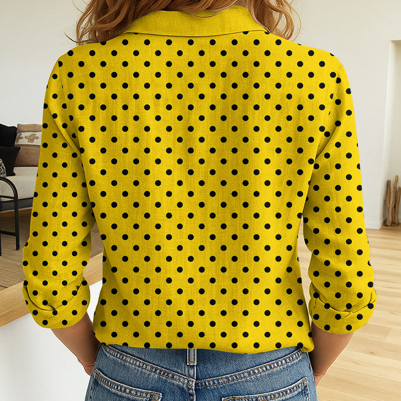LIMITED EDITION - NEW 06 RTG CUSTOMIZED WOMEN'S LONG-SLEEVED BUTTON SHIRT