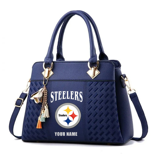 LIMITED EDITION - NEW CUSTOMIZED NFL14 PSB PITTSBURGH STEELERS HANDBAG IN MULTIPLE COLORS