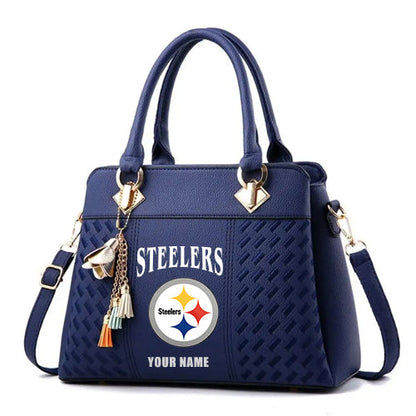 LIMITED EDITION - NEW CUSTOMIZED NFL14 PSB PITTSBURGH STEELERS HANDBAG IN MULTIPLE COLORS