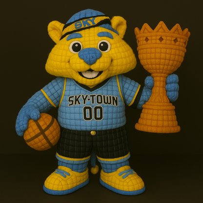 LIMITED EDITION - WNBA 10 CCS CHICAGO SKY HANDMADE CROCHET