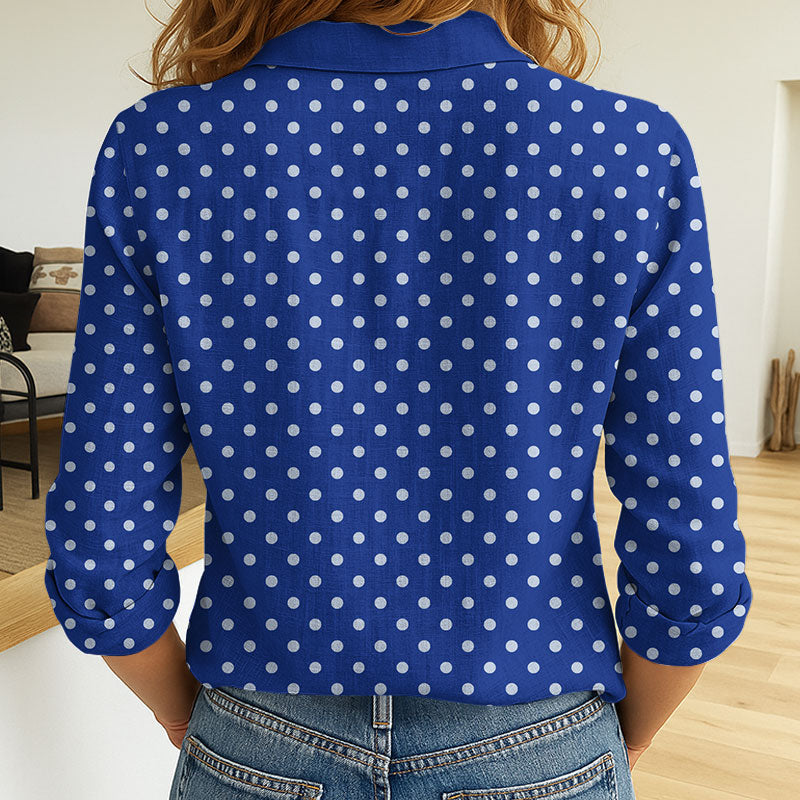 LIMITED EDITION - NEW 12 NMB CUSTOMIZED WOMEN'S LONG-SLEEVED BUTTON SHIRT