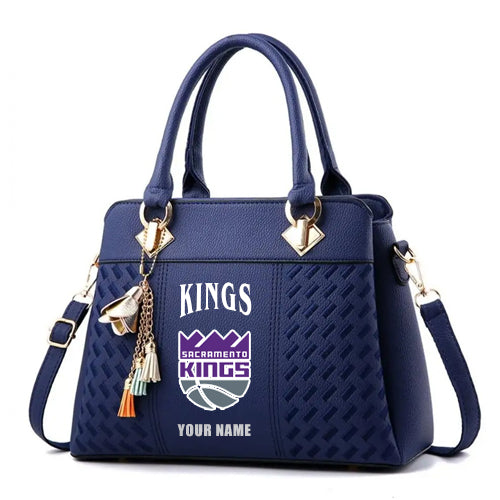 LIMITED EDITION - NEW CUSTOMIZED NBA16 SK SACRAMENTO KINGS WOMEN'S HANDBAGS MULTICOLOR