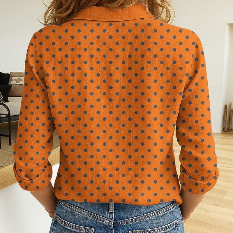 LIMITED EDITION - NEW 19 GWSG CUSTOMIZED WOMEN'S LONG-SLEEVED BUTTON SHIRT
