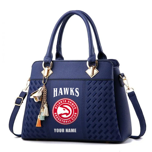 LIMITED EDITION - NEW CUSTOMIZED NBA17 AH ATLANTA HAWKS WOMEN'S HANDBAGS MULTICOLOR