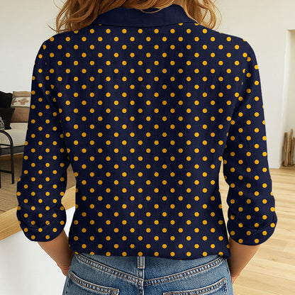 LIMITED EDITION - NEW 01 ALC CUSTOMIZED WOMEN'S LONG-SLEEVED BUTTON SHIRT