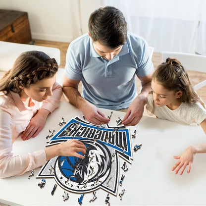 LIMITED EDITION - NEW CUSTOMIZED NBA18 DM DALLAS MAVERICKS WOODEN PUZZLE