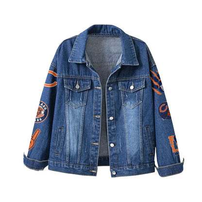 LIMITED EDITION - NEW PREMIUM NFL26 CCB CHICAGO BEARS DENIM JACKET