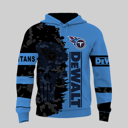 LIMITED EDITION - NEW CUSTOMIZED NFL31 TST TENNESSEE TITANS DEWALT UNISEX T-SHIRT, POLO, HOODIE & JACKETS