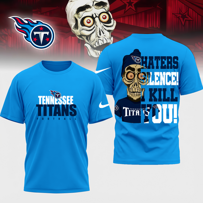 LIMITED EDITION - NEW CUSTOMIZED NF31 TST TENNESSEE TITANS HATERS SILENCE I KILL YOU SHIRT