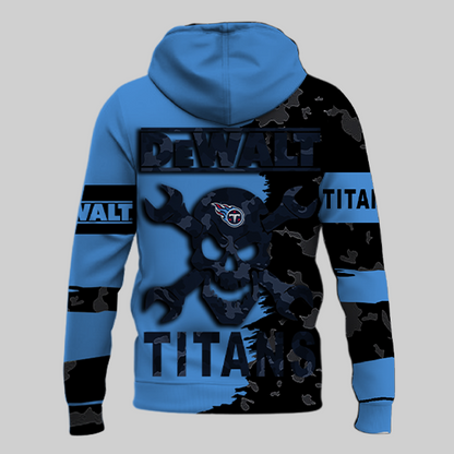 LIMITED EDITION - NEW CUSTOMIZED NFL31 TST TENNESSEE TITANS DEWALT UNISEX T-SHIRT, POLO, HOODIE & JACKETS