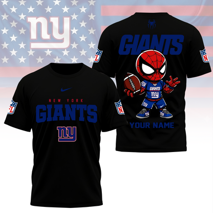 LIMITED EDITION - NEW CUSTOMIZED NFL32 NYG NEW YORK GIANTS SPIDER HERO 3D SHIRT