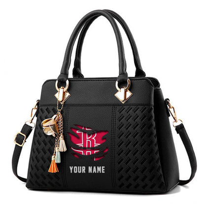 LIMITED EDITION - NEW CUSTOMIZED NBA07 HR HOUSTON ROCKETS WOMEN'S HANDBAGS MULTICOLOR
