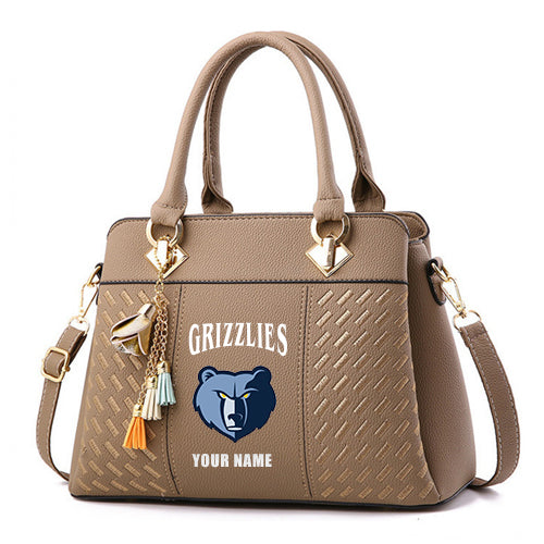 LIMITED EDITION - NEW CUSTOMIZED NBA13 MG MEMPHIS GRIZZLIES WOMEN'S HANDBAGS MULTICOLOR