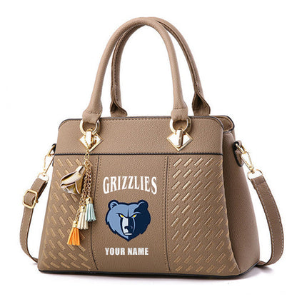LIMITED EDITION - NEW CUSTOMIZED NBA13 MG MEMPHIS GRIZZLIES WOMEN'S HANDBAGS MULTICOLOR