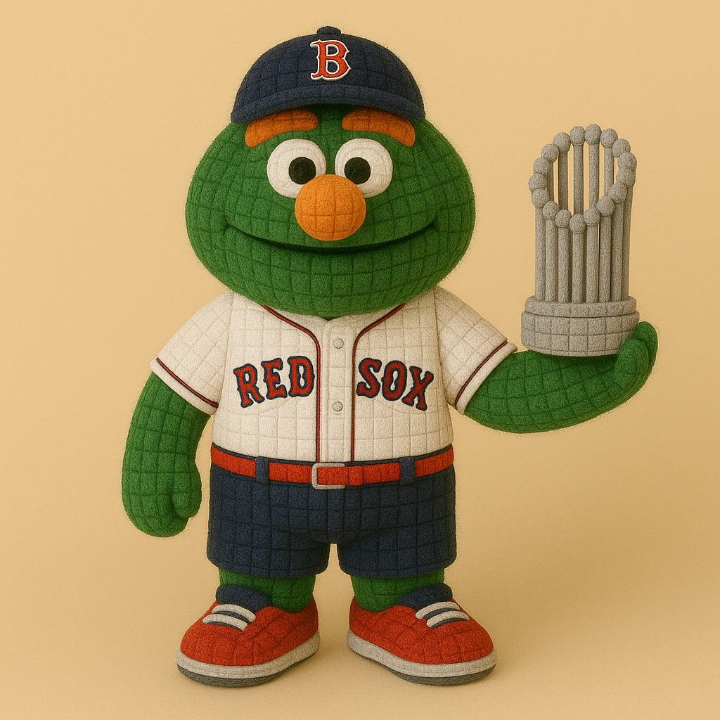 LIMITED EDITION - MLB 14 BRS BOSTON RED SOX HANDMADE CROCHET