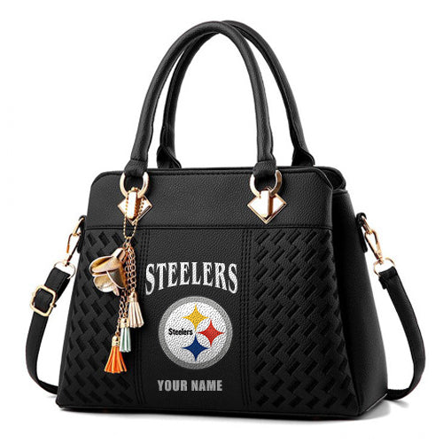 LIMITED EDITION - NEW CUSTOMIZED NFL14 PSB PITTSBURGH STEELERS HANDBAG IN MULTIPLE COLORS