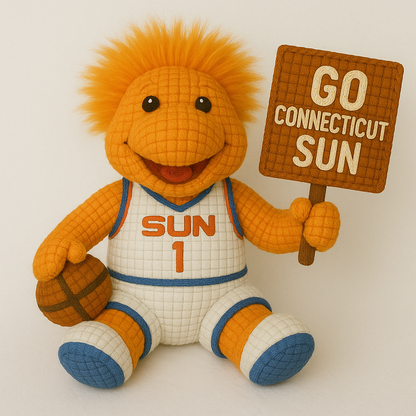 LIMITED EDITION - WNBA 03 CTS CONNECTICUT SUN HANDMADE CROCHET