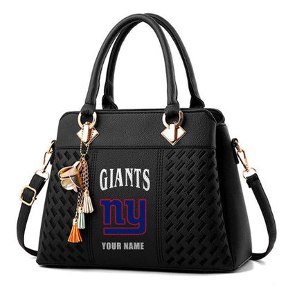 LIMITED EDITION - NEW CUSTOMIZED NFL32 NYG NEW YORK GIANTS HANDBAG IN MULTIPLE COLORS