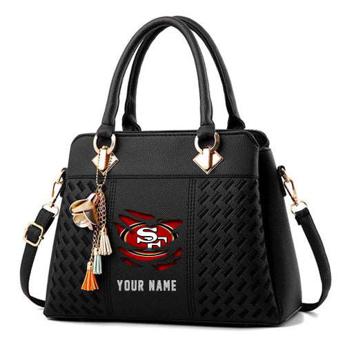 LIMITED EDITION - NEW CUSTOMIZED NFL11 SF49 SAN FRANCISCO 49ERS HANDBAG IN MULTIPLE COLORS