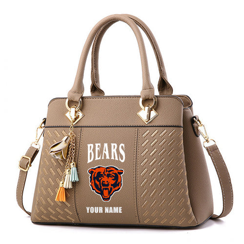LIMITED EDITION - NEW CUSTOMIZED NFL26 CCB CHICAGO BEARS HANDBAG IN MULTIPLE COLORS