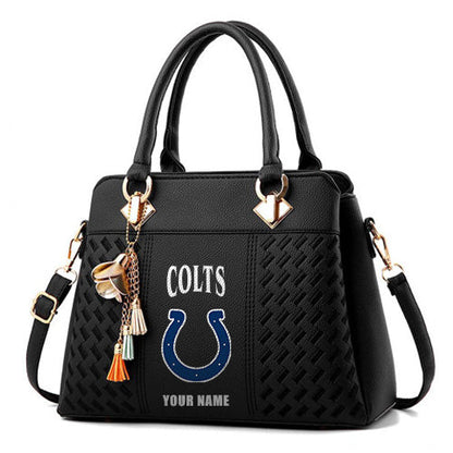LIMITED EDITION - NEW CUSTOMIZED NFL17 IDC INDIANAPOLIS COLTS HANDBAG IN MULTIPLE COLORS