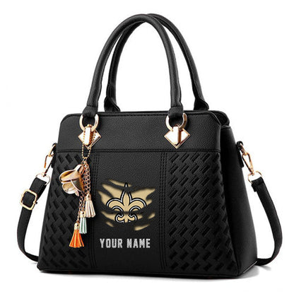 LIMITED EDITION - NEW CUSTOMIZED NFL24 NOS NEW ORLEANS SAINTS HANDBAG IN MULTIPLE COLORS