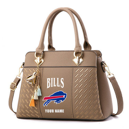 LIMITED EDITION - NEW CUSTOMIZED NFL03 BFB BUFFALO BILLS HANDBAG IN MULTIPLE COLORS