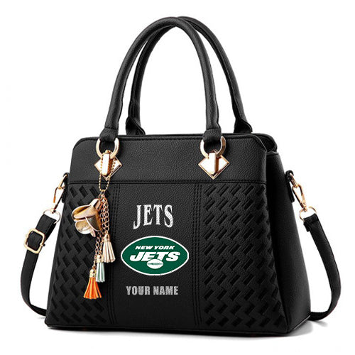 LIMITED EDITION - NEW CUSTOMIZED NFL25 NYJ NEW YORK JETS HANDBAG IN MULTIPLE COLORS