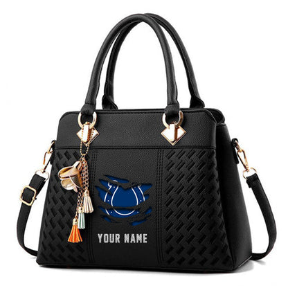 LIMITED EDITION - NEW CUSTOMIZED NFL17 IDC INDIANAPOLIS COLTS HANDBAG IN MULTIPLE COLORS