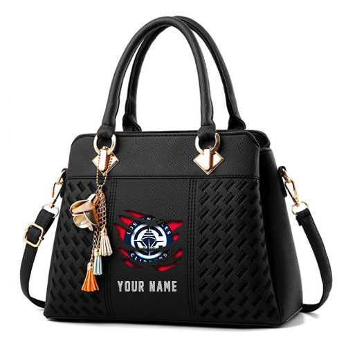 LIMITED EDITION - NEW CUSTOMIZED NBA10 LC LOS ANGELES CLIPPERS WOMEN'S HANDBAGS MULTICOLOR