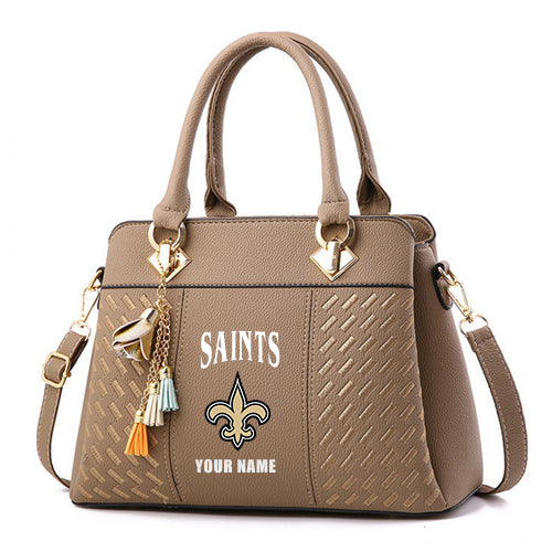 LIMITED EDITION - NEW CUSTOMIZED NFL24 NOS NEW ORLEANS SAINTS HANDBAG IN MULTIPLE COLORS
