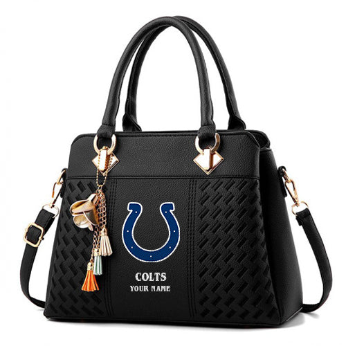 LIMITED EDITION - NEW CUSTOMIZED NFL17 IDC INDIANAPOLIS COLTS HANDBAG IN MULTIPLE COLORS