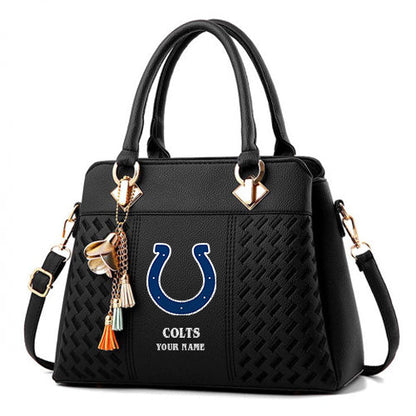 LIMITED EDITION - NEW CUSTOMIZED NFL17 IDC INDIANAPOLIS COLTS HANDBAG IN MULTIPLE COLORS