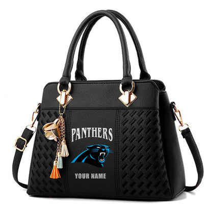 LIMITED EDITION - NEW CUSTOMIZED NFL23 CLP CAROLINA PANTHERS HANDBAG IN MULTIPLE COLORS