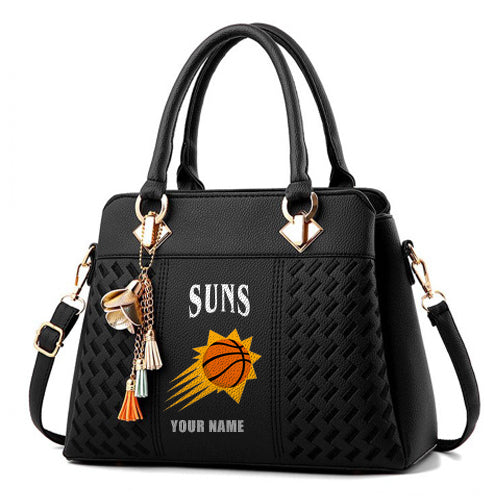 LIMITED EDITION - NEW CUSTOMIZED NBA21 PS PHOENIX SUNS WOMEN'S HANDBAGS MULTICOLOR